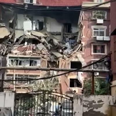 7月19日清晨，天津市北辰區歡顏里小區發(fā)生燃氣爆燃。